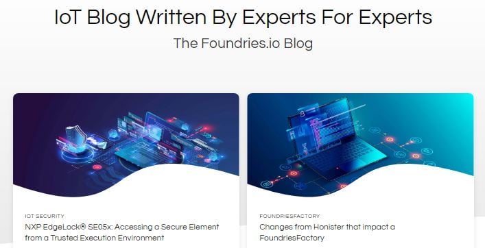 Foundries.io Blog page front image